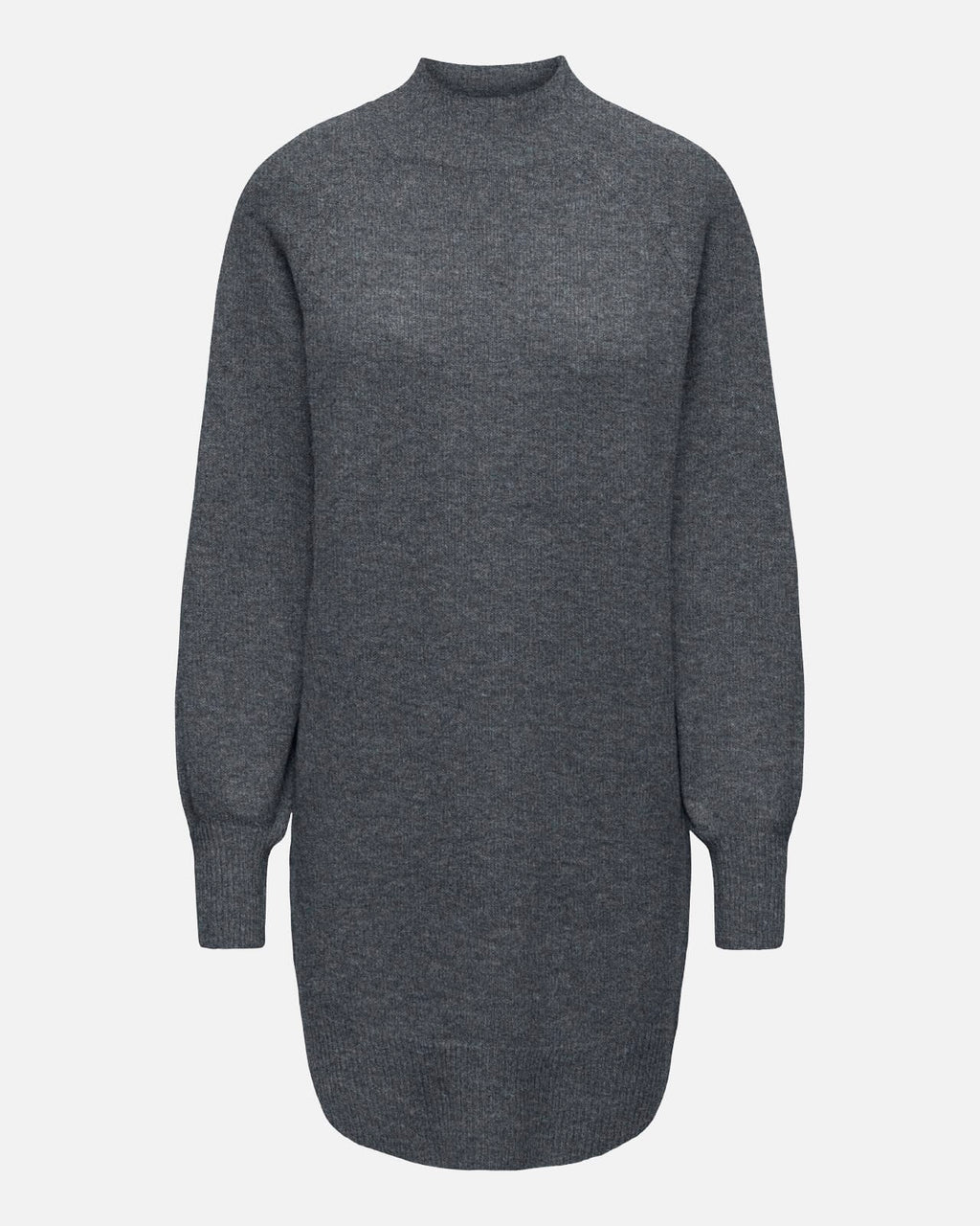 ONLY Strikkekjole Olivia LS High Neck - Dark Grey Melange