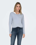 ONLY Genser Venice Life LS O-neck Pullover - Kentucky Blue/ Melange