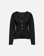ONLY Cardigan Naomi  L/S - Black/ Gold buttons