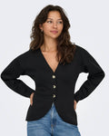 ONLY Cardigan Naomi  L/S - Black/ Gold buttons