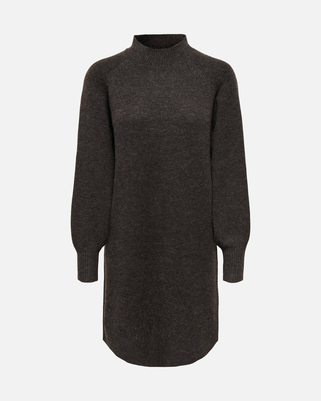 ONLY Strikkekjole Olivia LS High Neck - Molé Melange