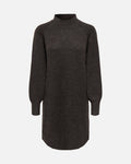 ONLY Strikkekjole Olivia LS High Neck - Molé Melange