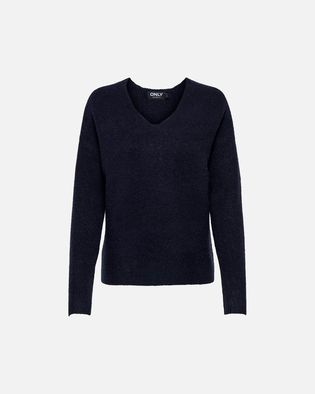 ONLY Strikkegenser Camilla V-neck L/S Pullover - Night Sky