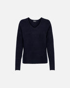 ONLY Strikkegenser Camilla V-neck L/S Pullover - Night Sky