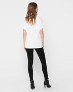 ONLY T-skjorte Moster S/S - White