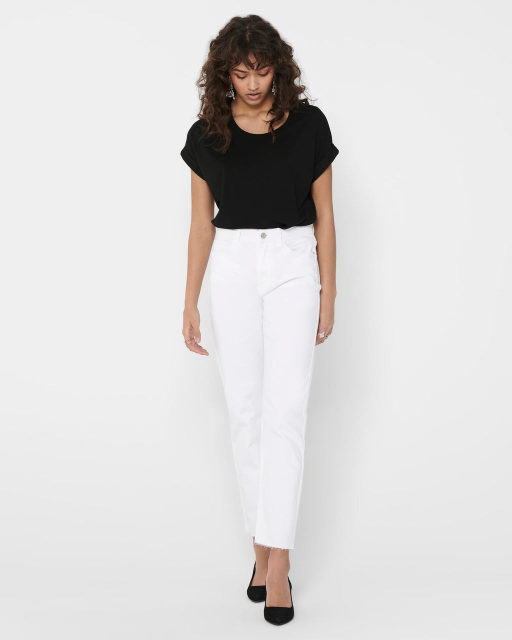 ONLY T-skjorte Moster S/S - Black/ Solid Black