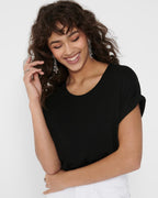ONLY T-skjorte Moster S/S - Black/ Solid Black