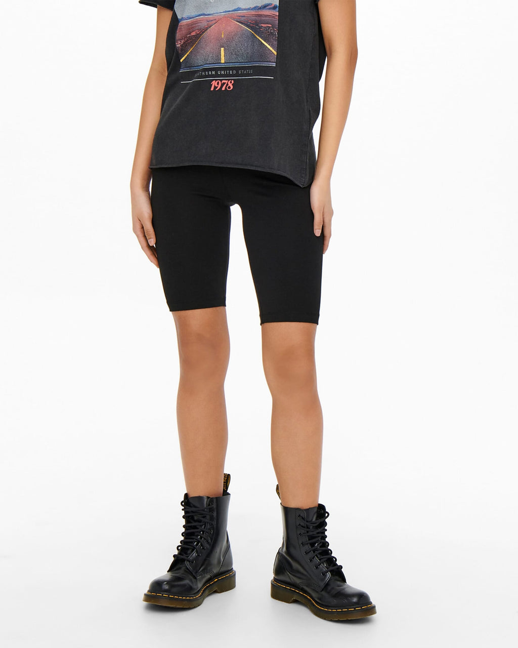 ONLY Sykkelshorts Love Life - Black