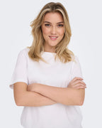 ONLY T-skjorte Only S/S - White