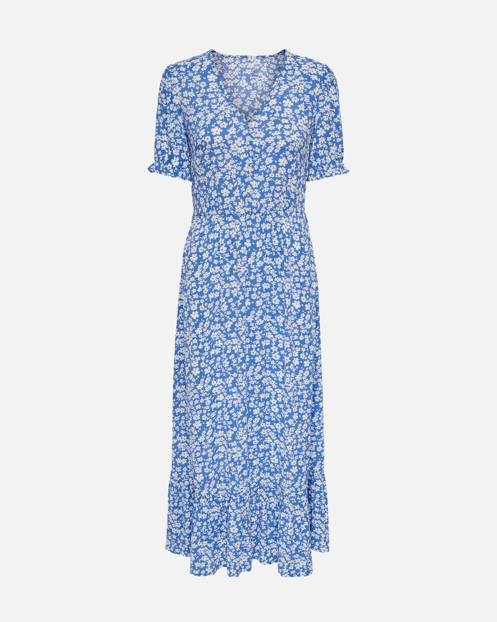 ONLY Midikjole Chianti S/S Long - Marina/ White Flower