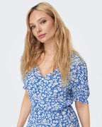 ONLY Midikjole Chianti S/S Long - Marina/ White Flower