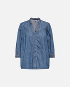 ONLY Denimskjorte Raya 3/4 - Medium Blue Denim