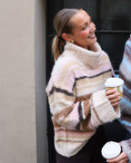 ONLY Strikkegenser Peril LS Rollneck - Birch Thin/ Humus/ Breen/ Coffee/ Pale/ Mel