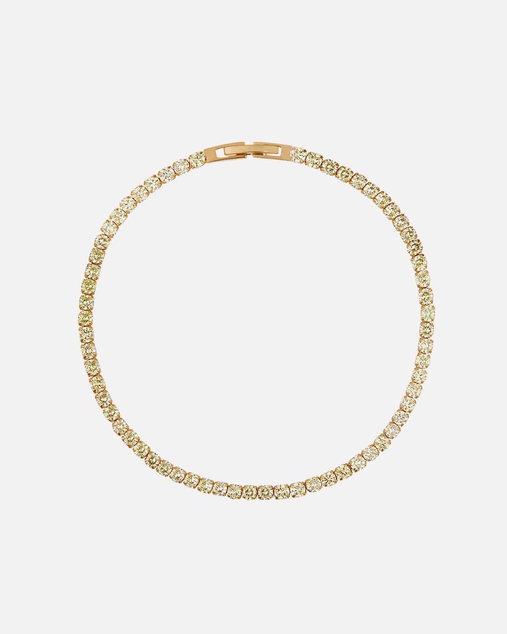 Orelia Armbånd Armbånd Tennis - Gold/ Apple Green
