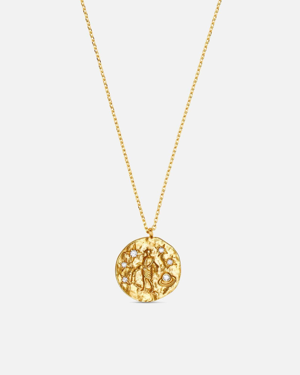 Orelia Kjede Zodiac Aquarius/ Vannmannen - Gold