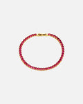 Orelia Armbånd Tennis Bracelet - Gold/ Raspberry