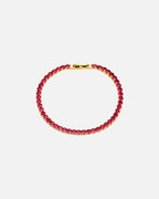 Orelia Armbånd Tennis Bracelet - Gold/ Raspberry