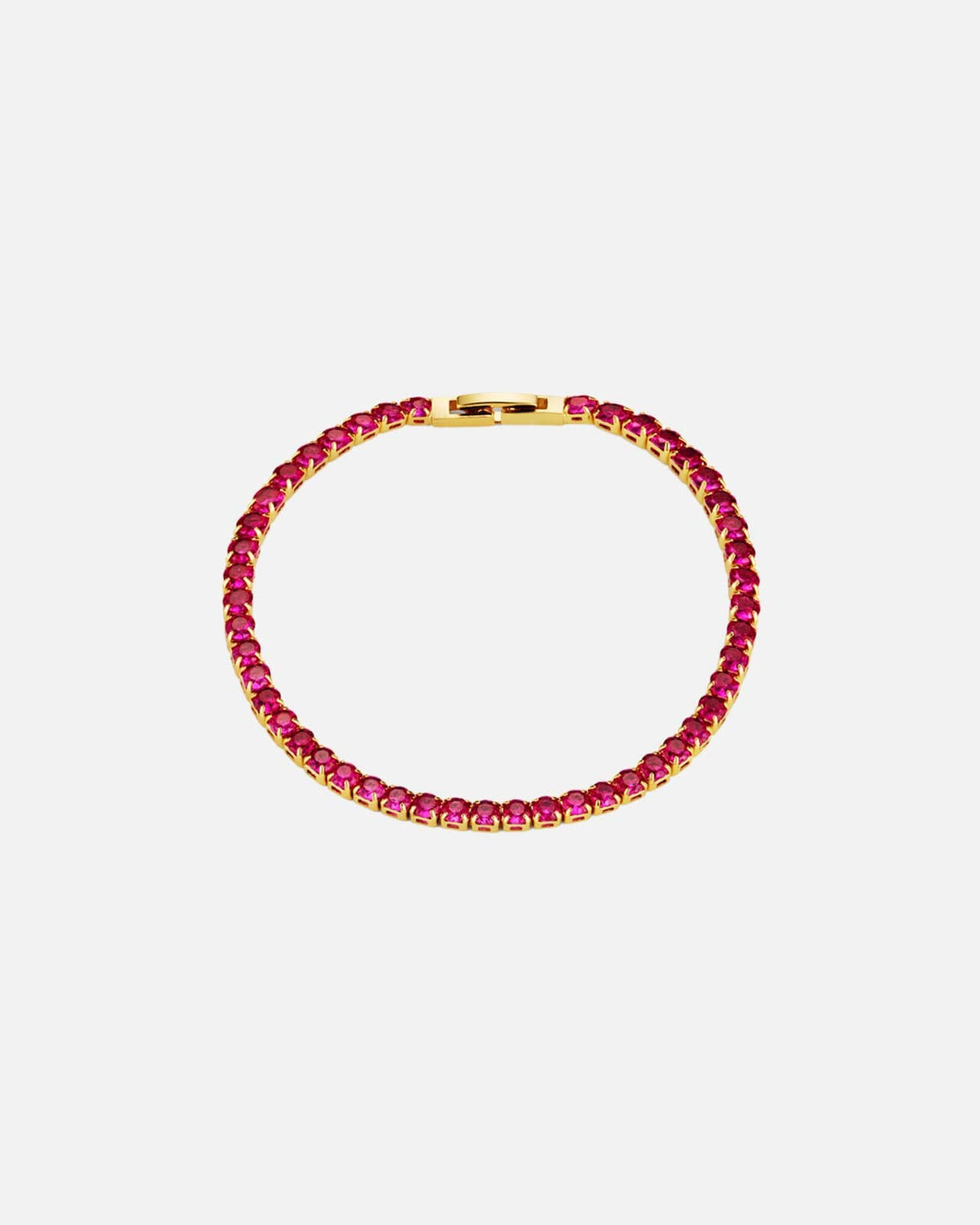 Orelia Armbånd Tennis Bracelet - Gold/ Raspberry