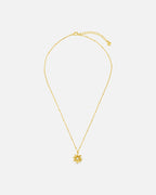 Orelia Kjede Crystal Daisy Charm - Gold
