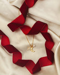 ORELIA Kjede Moon & Crystal Star Cluster - Pale Gold