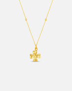 ORELIA Kjede Clover Charm Necklace - Gold