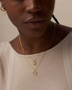ORELIA Kjede Clover Charm Necklace - Gold