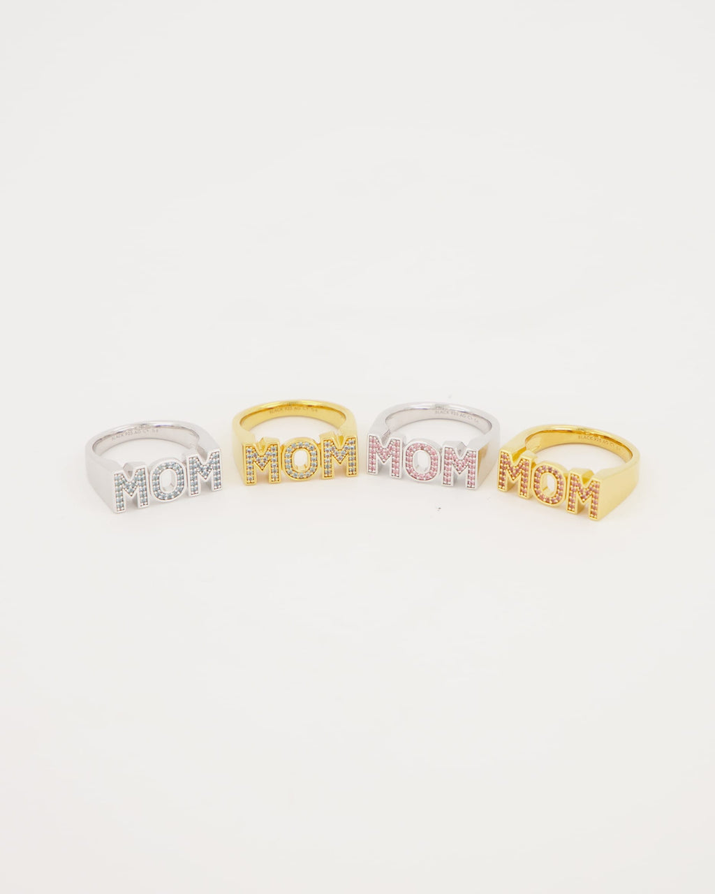 Maria Black Ring Mom - Pink/ Silver