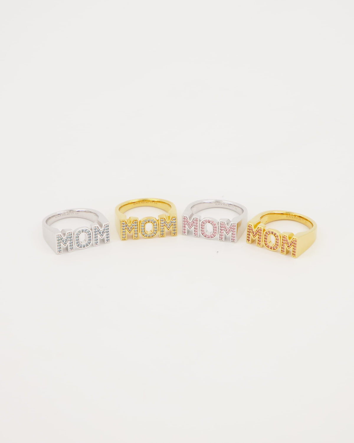 Maria Black Ring Mom - Pink/ Silver