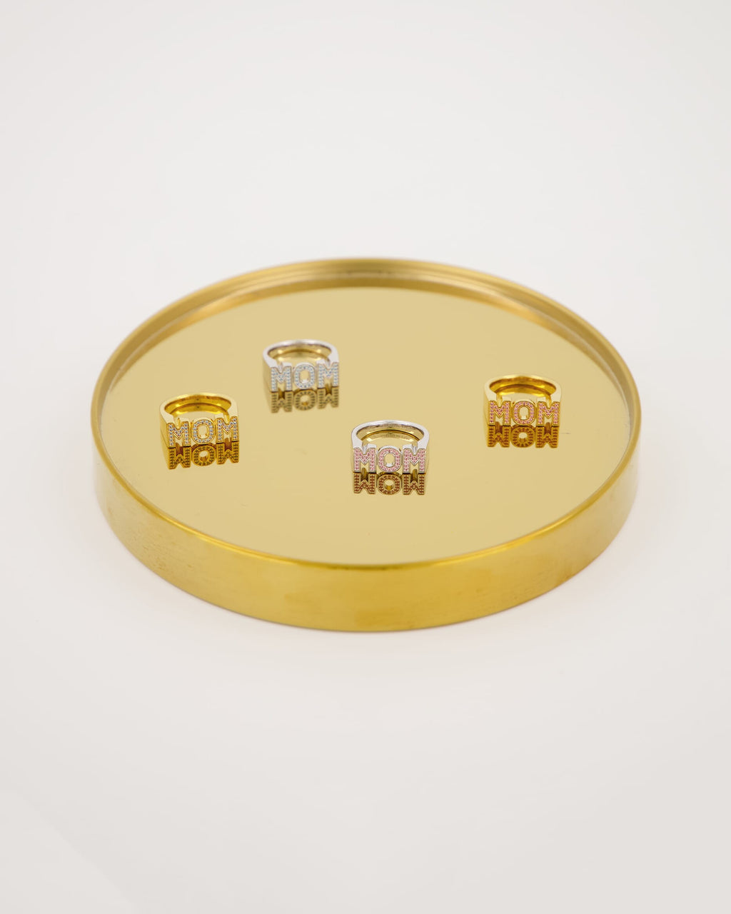 Maria Black Ring Mom - Pink/ Silver