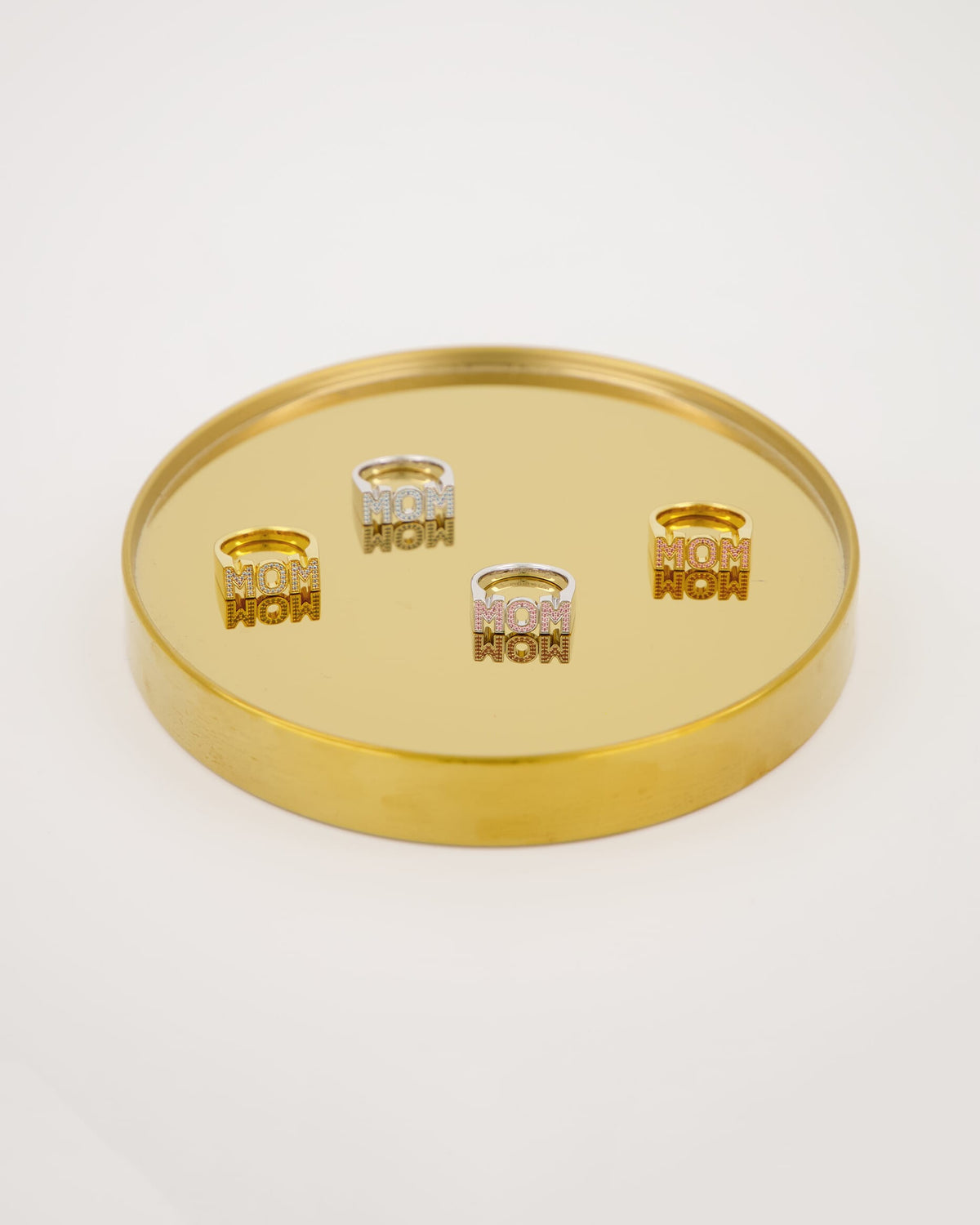 Maria Black Ring Mom - Pink/ Silver