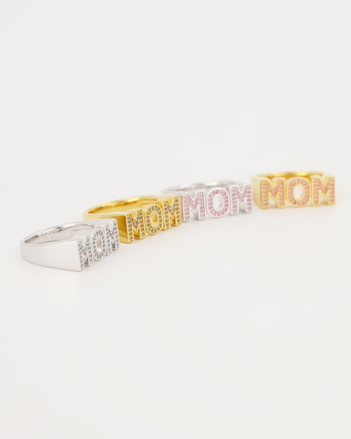 Maria Black Ring Mom - Pink/ Silver