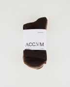 VERO MODA Sokker Klara 5pk - Oatmeal/ Chocolate / Oatmeal/ White