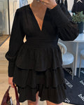 PIECES Kjole Monika LS - Black