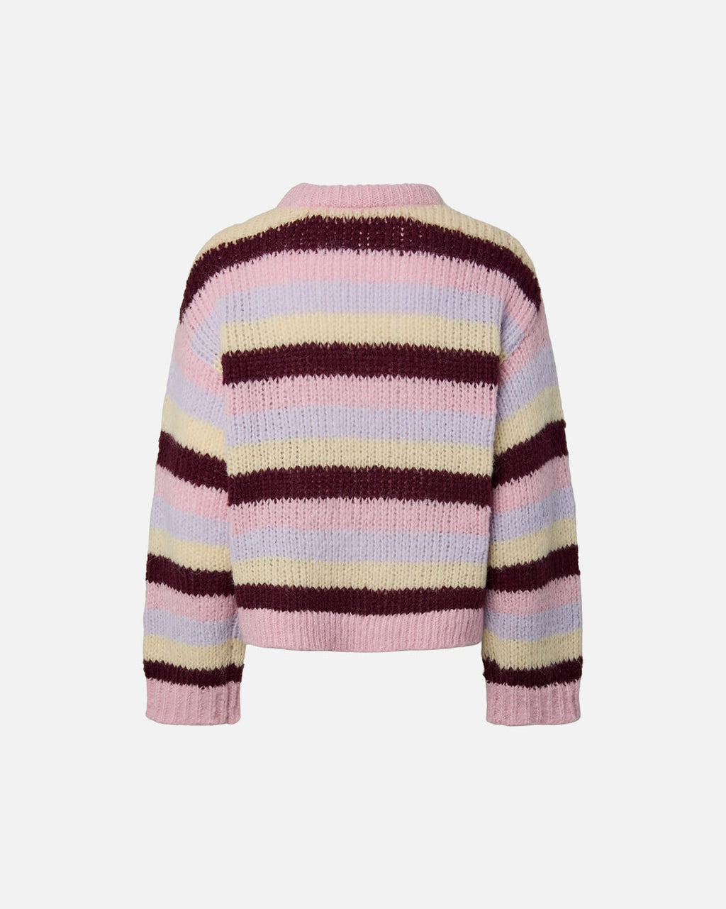 PIECES Strikkegenser Dorthea LS Chunky Knit - Roseate/ Winetasting/  Vanilla/ Pastel Lilac
