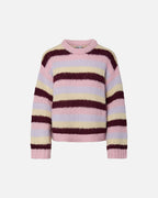 PIECES Strikkegenser Dorthea LS Chunky Knit - Roseate/ Winetasting/  Vanilla/ Pastel Lilac