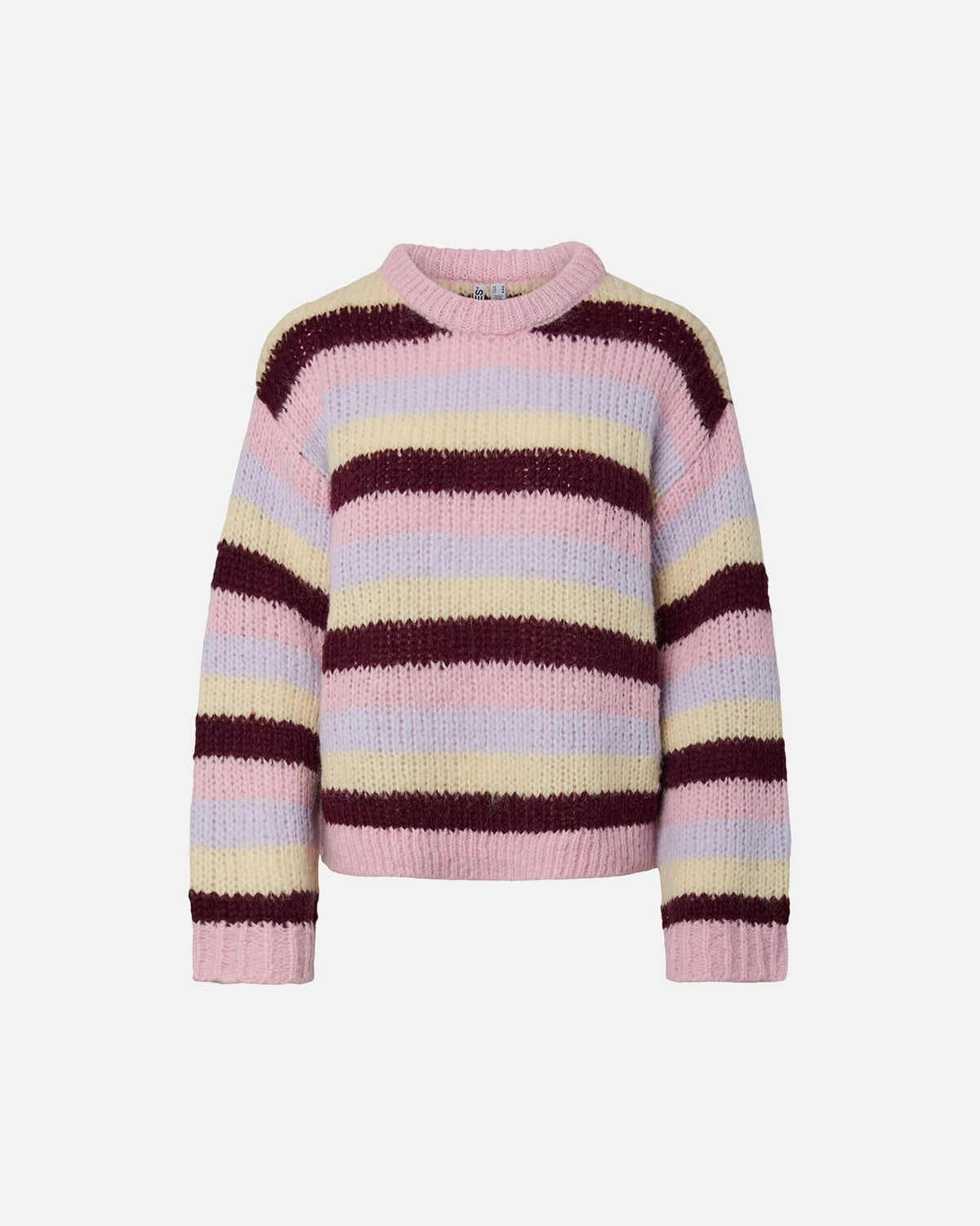 PIECES Strikkegenser Dorthea LS Chunky Knit - Roseate/ Winetasting/  Vanilla/ Pastel Lilac
