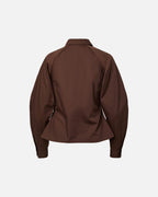 PIECES Skjorte Elodie L/S Shirt - Chicory Coffee