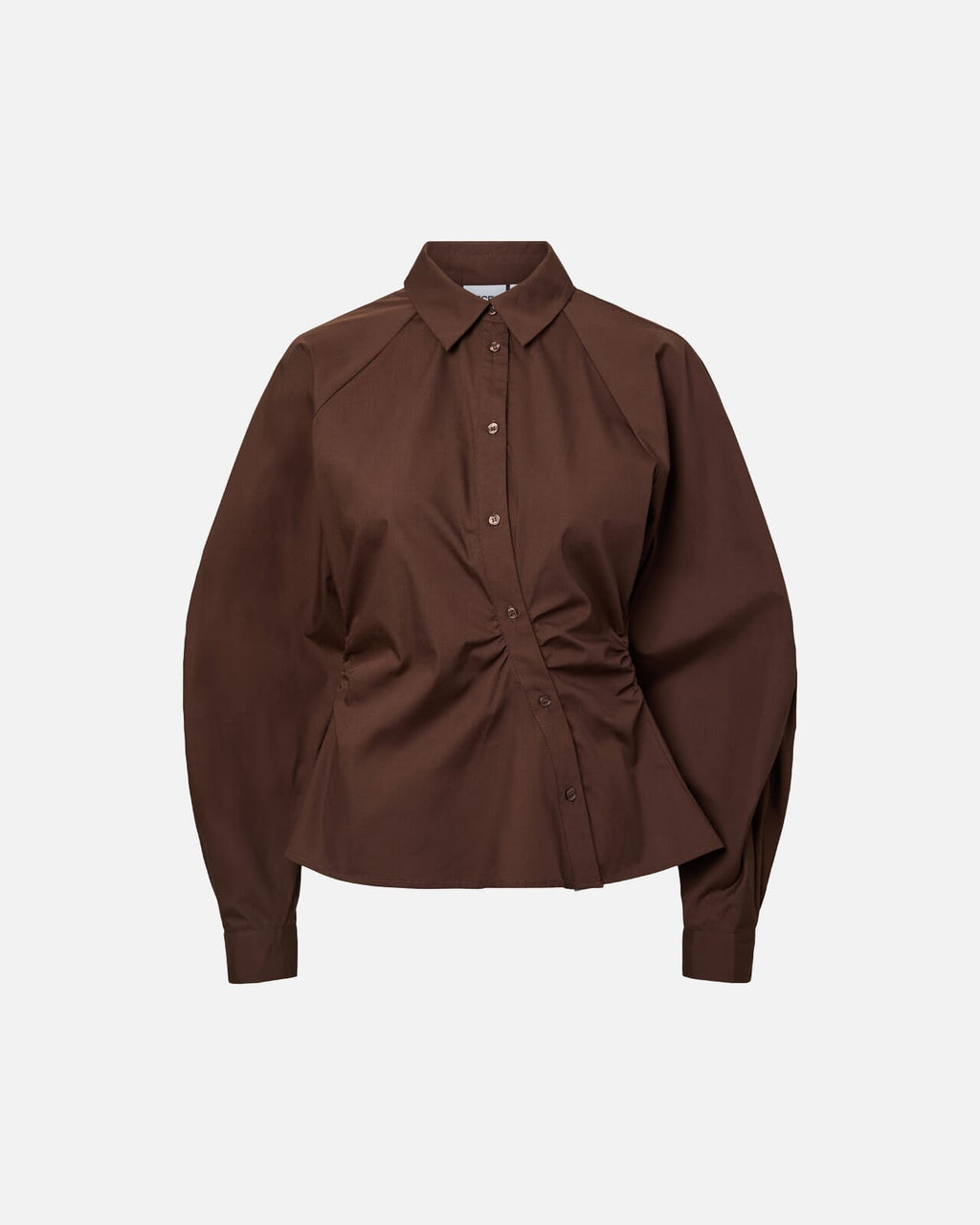 PIECES Skjorte Elodie L/S Shirt - Chicory Coffee