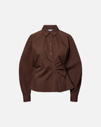 PIECES Skjorte Elodie L/S Shirt - Chicory Coffee