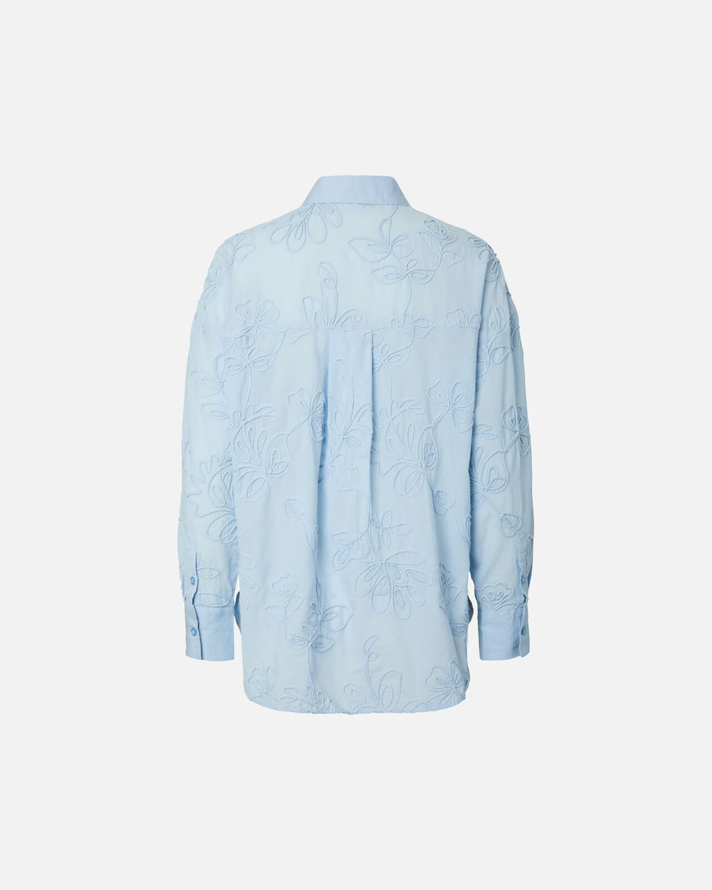 PIECES Skjorte Primrosa LS Shirt - Cashmere Blue