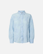 PIECES Skjorte Primrosa LS Shirt - Cashmere Blue