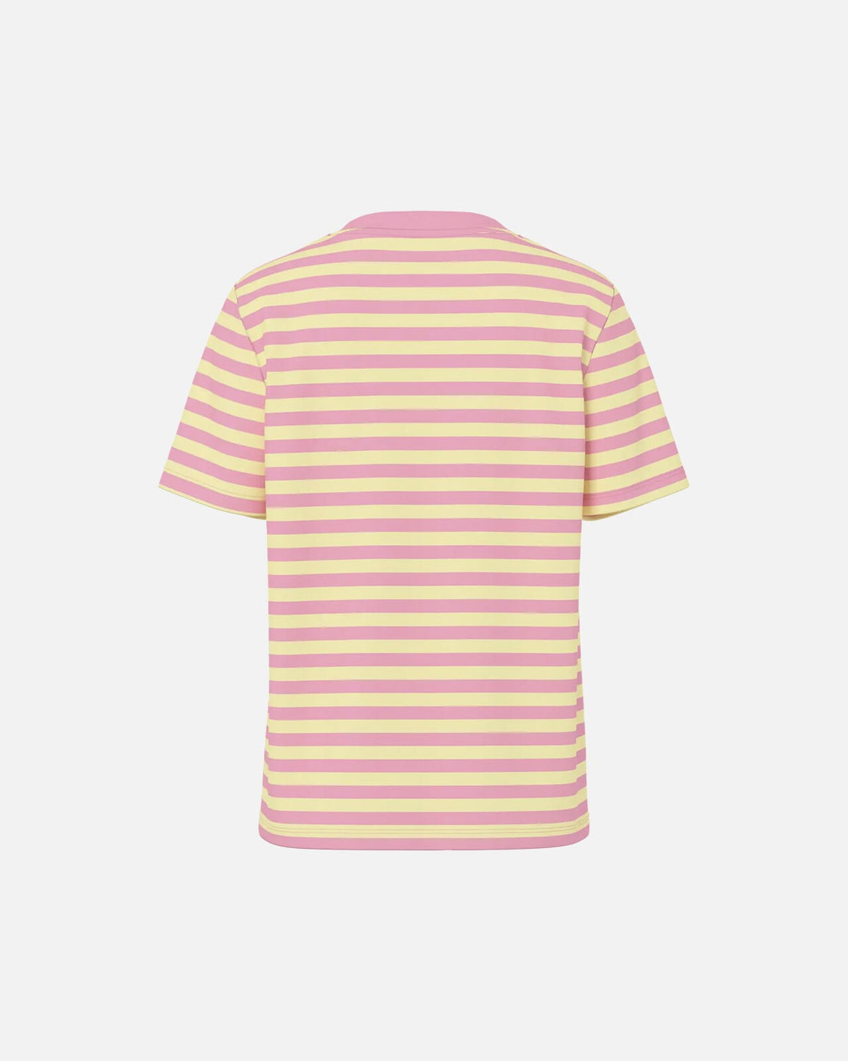 PIECES T-skjorte Ria SS Tee Multicolor Stripes - French Vanilla/ Sea Pink