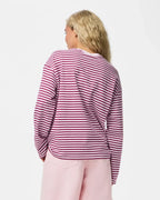 PIECES Topp Sadie LS Top - Roseate Spoonbill/ Raspberry Radiance