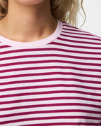 PIECES Topp Sadie LS Top - Roseate Spoonbill/ Raspberry Radiance
