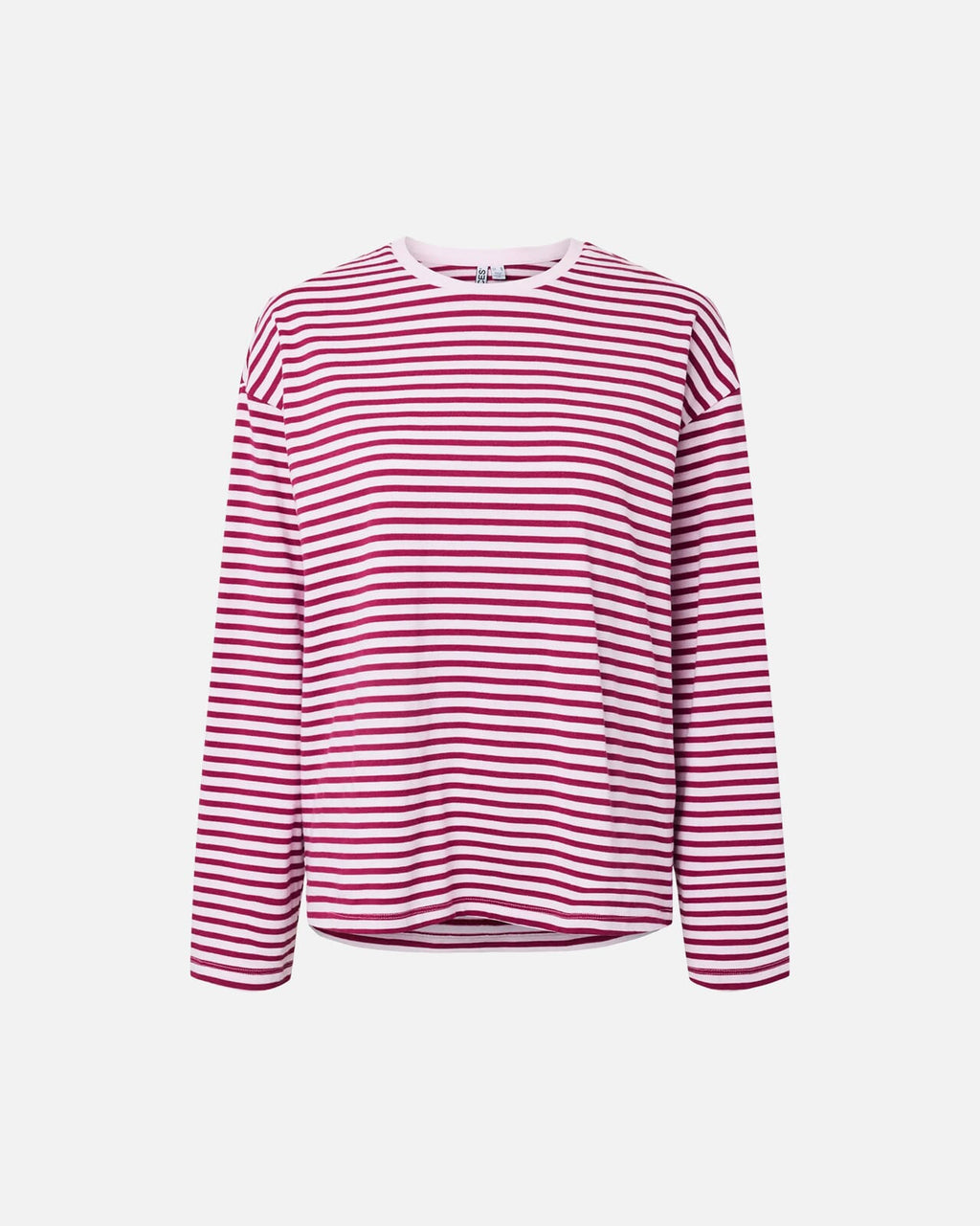 PIECES Topp Sadie LS Top - Roseate Spoonbill/ Raspberry Radiance