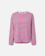 PIECES Topp Sadie LS Top - Roseate Spoonbill/ Raspberry Radiance