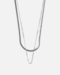 PIECES Kjede Bina 2-pack - Silver