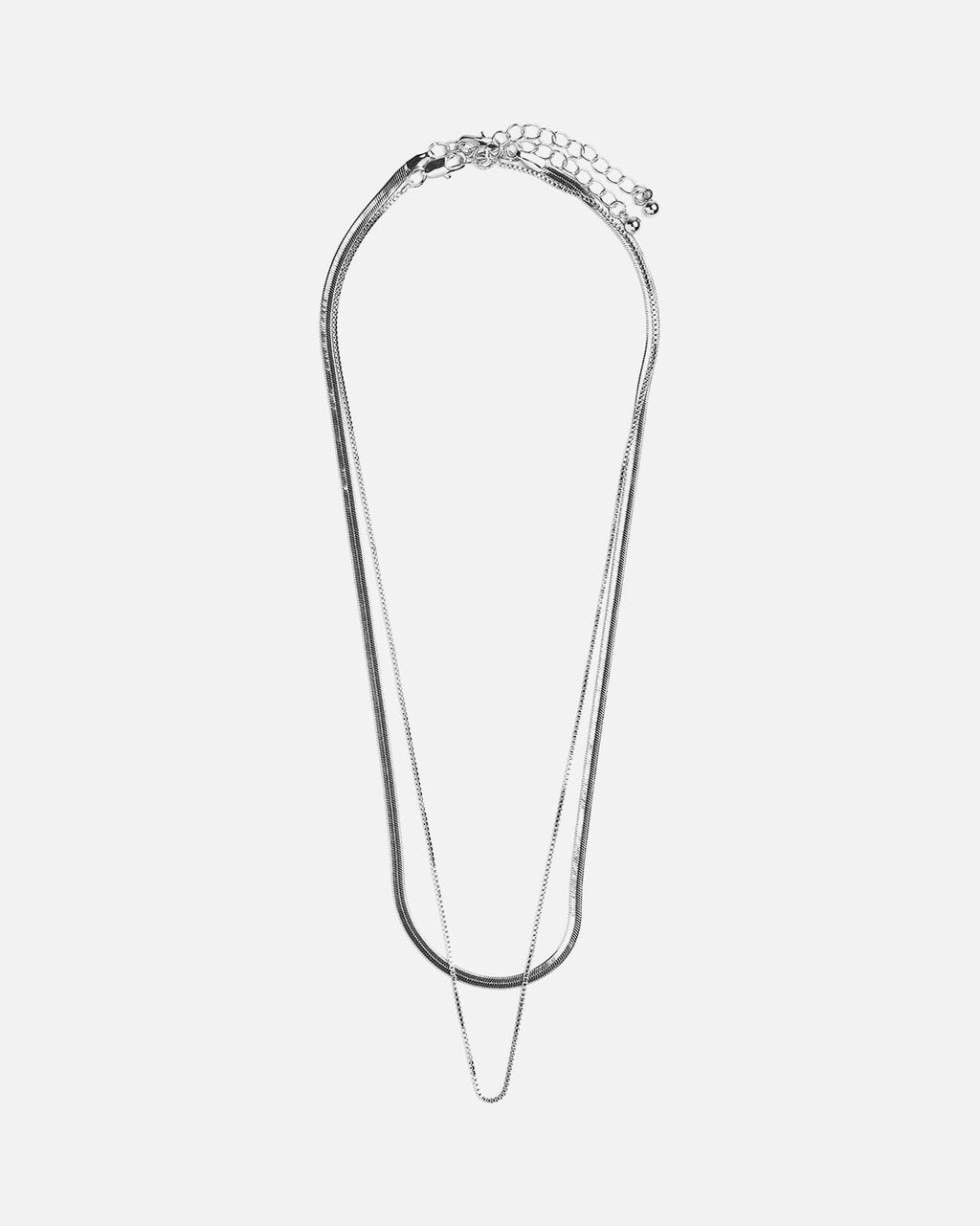 PIECES Kjede Bina 2-pack - Silver