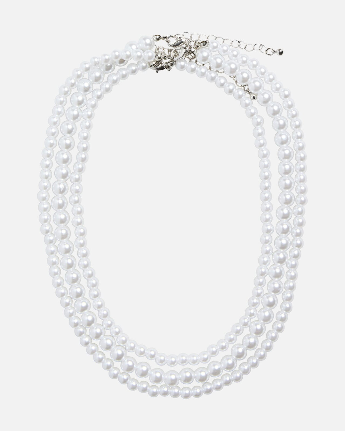 PIECES Kjede Elsa N Necklace 3-pack - Silver/ Mop.