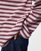 PIECES Topp Sadie LS - Tawny Port/ Roseate Spoonbill